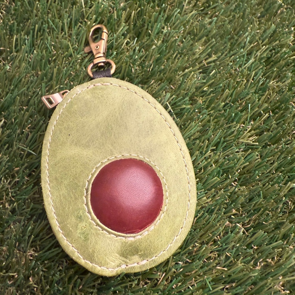 Portland Leather Goods Avocado Coin Purse Keychain Pouch